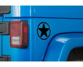Quadratec Premium Vinyl Small Star Decal Black